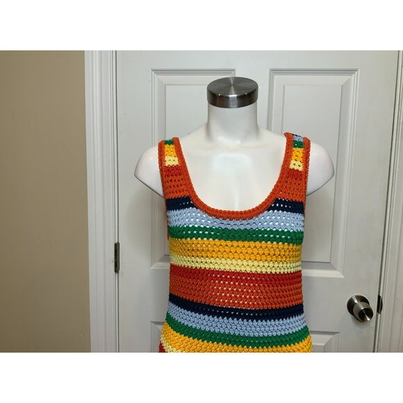 MARNI x No Vacancy Inn Multicolor Striped Knit Mini Dress, Size 40 | 4 - Picture 3 of 7